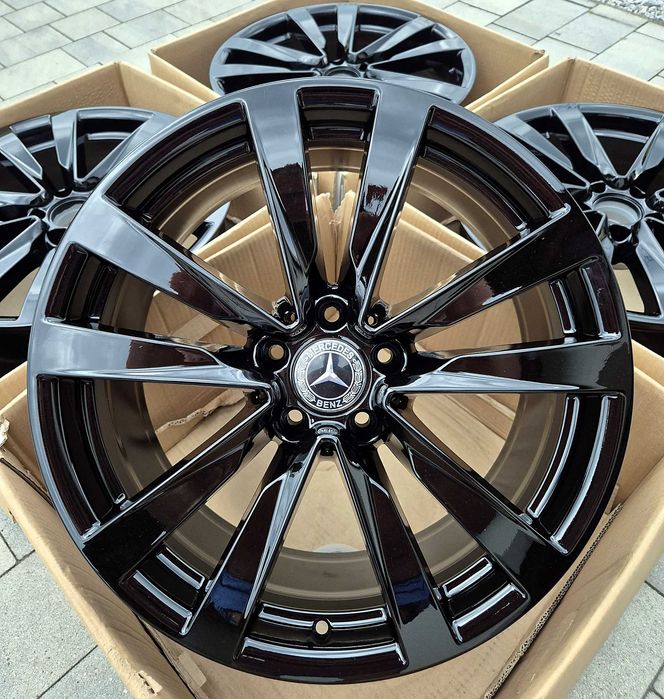 Felgi 19" 5x112 Mercedes OEM Klasa A B C E GLA GLB GLC Nowe Czarne | #A223C