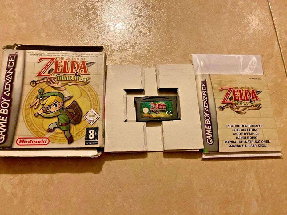 The Legend of Zelda Minish Cap Nintendo GBA CIB 2 manuais