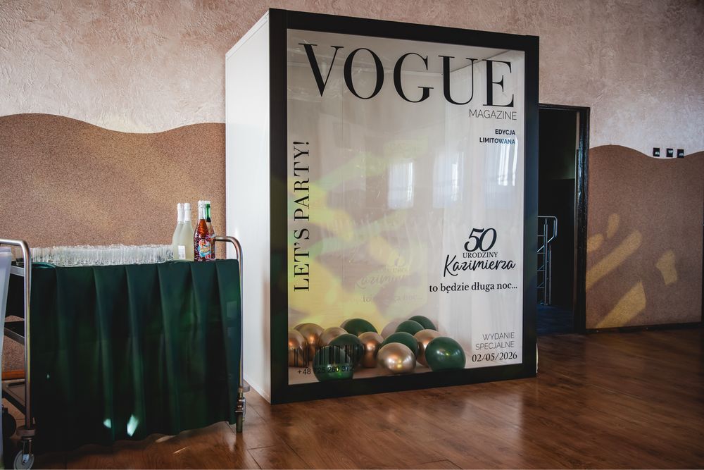 Fotobox Photobox  Fotobudka VOGUE PARTY wynajem