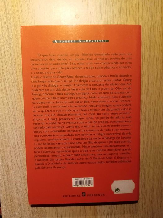 A rapariga das laranjas - Jostein Gaarder