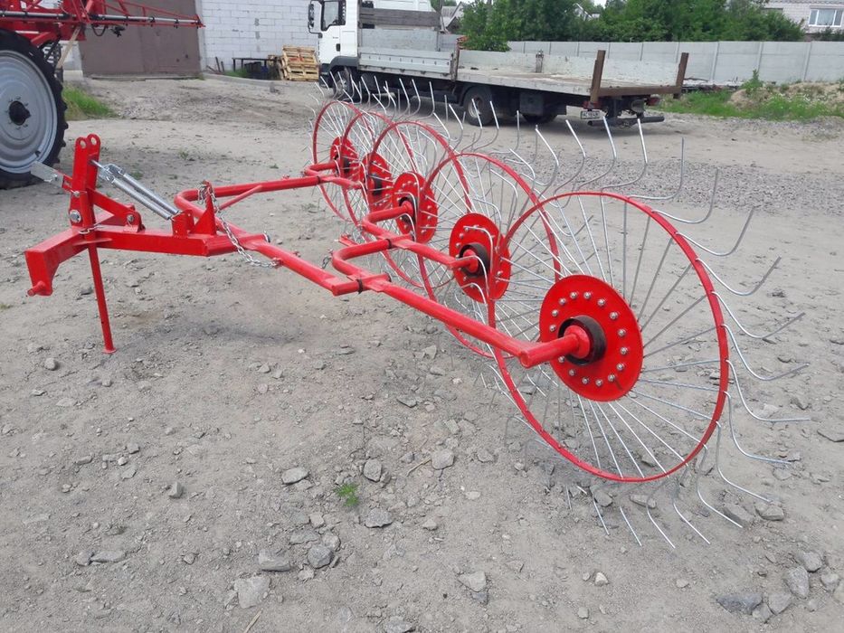 Грабли ворошилки, сенограбалка, граблі сонечко 4-5 коліс Wirax Польща