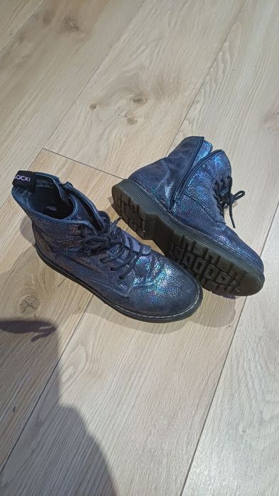 Buty zimowe, skórzane kozaki Lasocki 35 Young