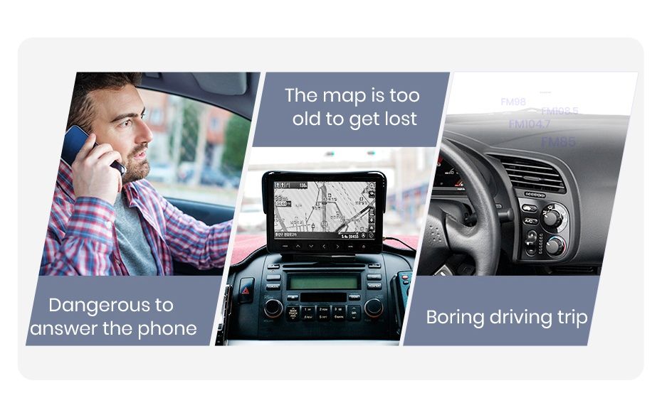 Rádio Universal Portátil Carplay e android auto 7 polegadas BT FM novo