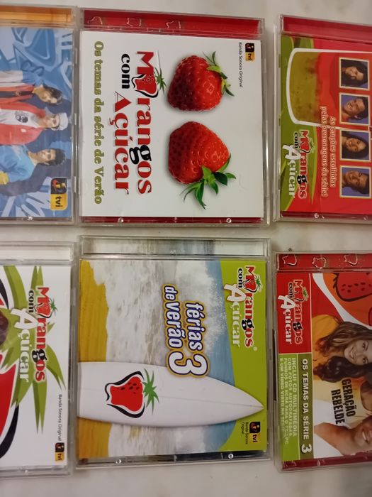 Conjunto de 6 Cds Colecção Morangos com Açucar