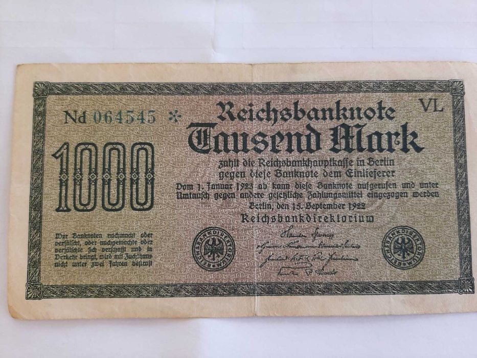 Varias Notas antigas da Alemanha