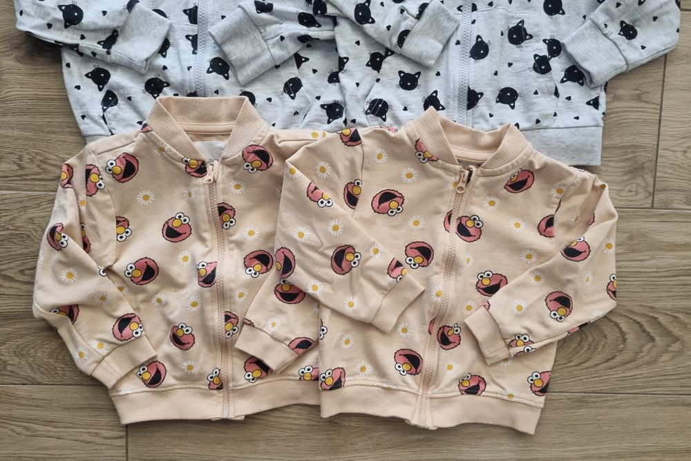 2 x 2 Bluza dla dziewczynki r. 92/98 / Fox&Bunny Sinsay / Bliźniaczki