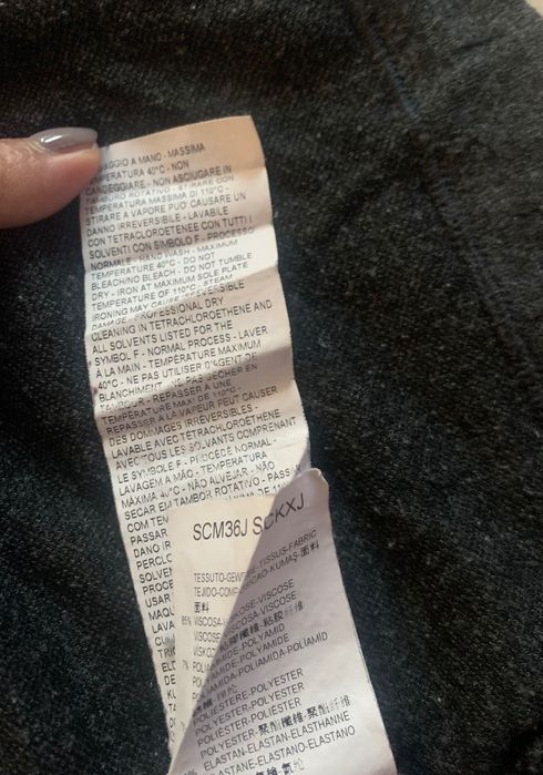 Armani Collezioni markowy szary męski sweter XL  viskoza , oryginał