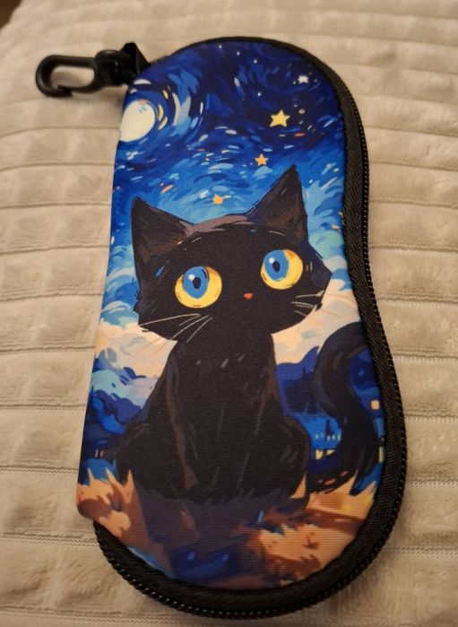 Etui na okulary z kotem Piankowe Nowe Prezent