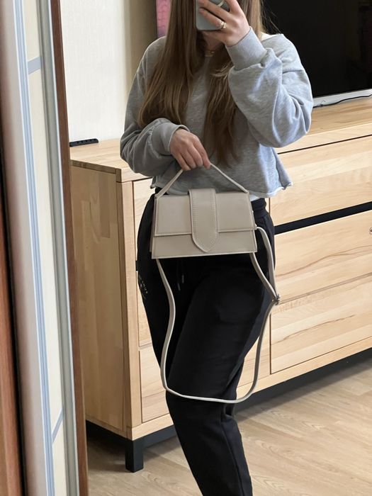 Стильна жіноча сумка, бежева сумка, чорна сумка, маленька сумка