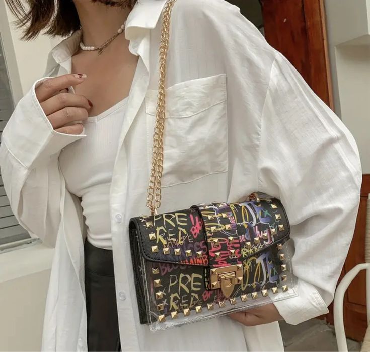 Multicolor graphic suitcase (black background)