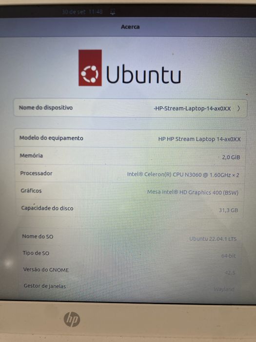 Portartil UBUNTU HP