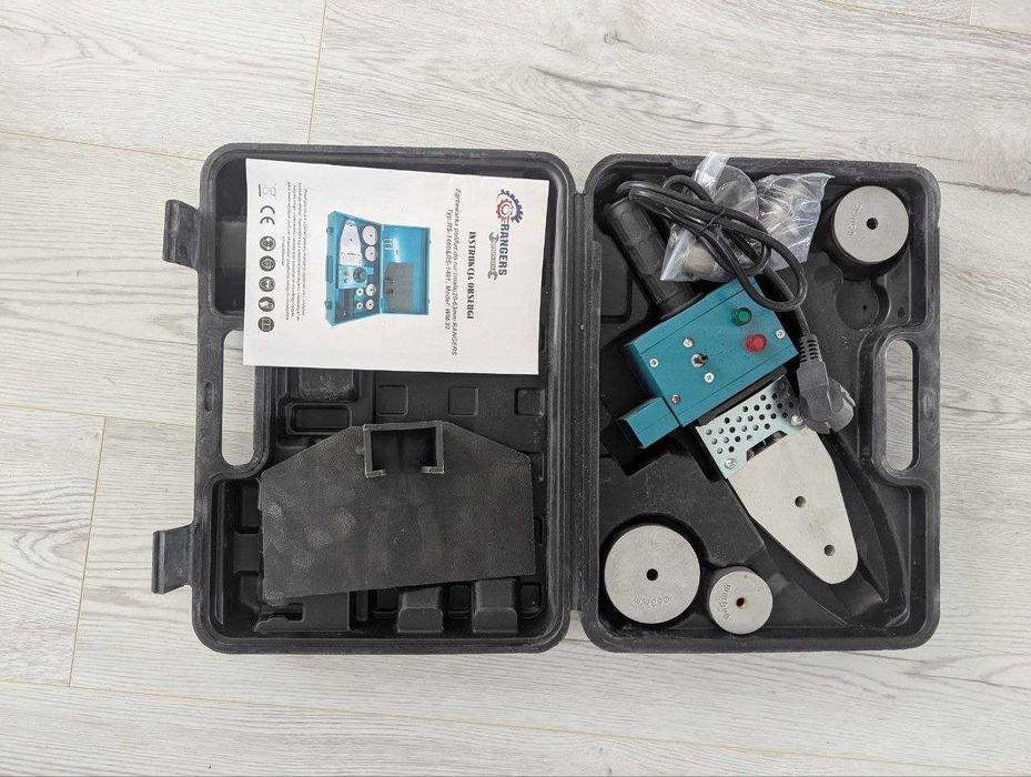 Zgrzewarka do rur PCV PP 2000w 6 matryc 20-63mm walizka 320 zestaw