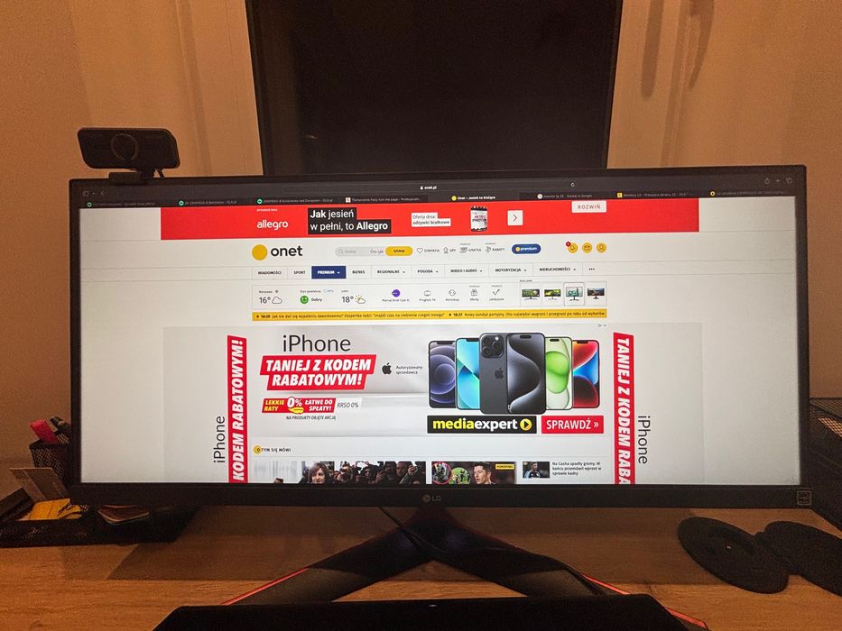 Monitor LG UltraWide 29WP60G-B 29" 2560x1080px IPS 1 ms