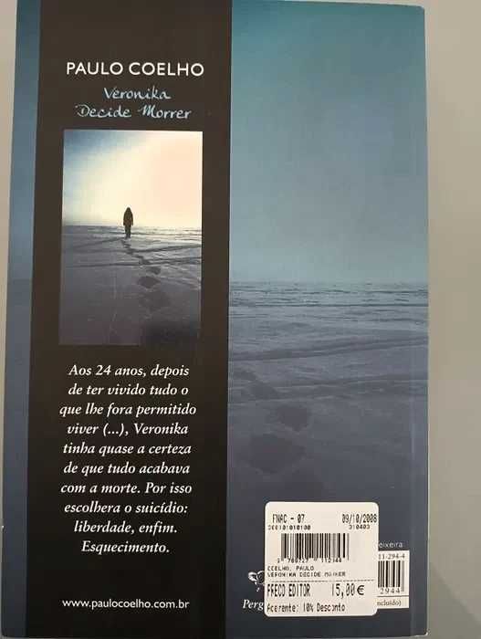Veronika decide morrer – Paulo Coelho	 Pergaminho*