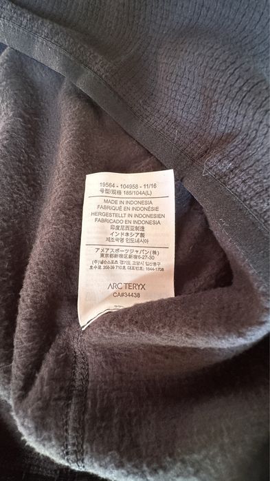 На примерке! Кофта Arcteryx Delta LT zip флис ХЛ