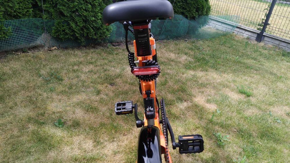 Rower elektryczny Chirrey Z7 ORANGE + 2 Baterie + błotniki