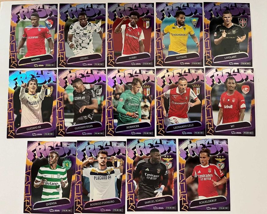Lote de 14 Cartas especiais Fresh da coleção Idolos 2025-26