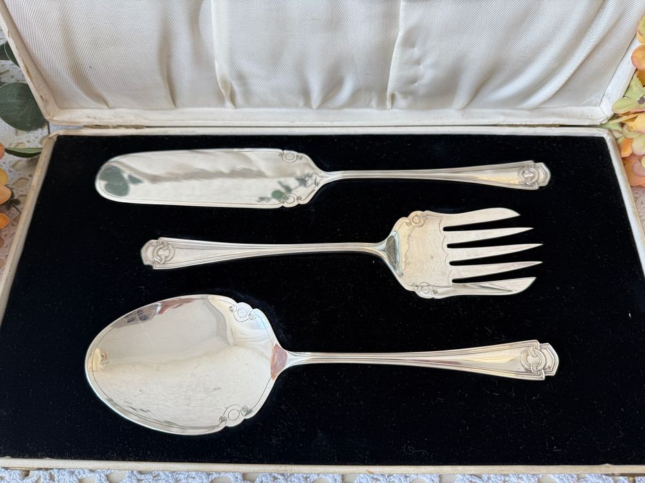 Набір посріблений, кухонний виделка ложка лопатка. Набор серебрение