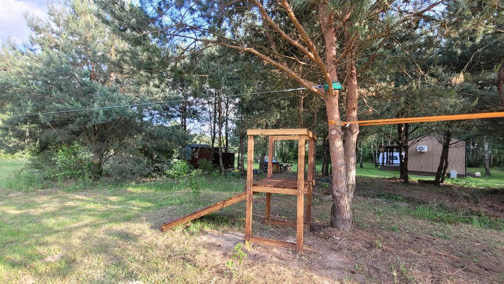 Domek Sauna Jacuzzi Mini-Golf Tyrolka Hamak Wkra linia brzegowa, plaża