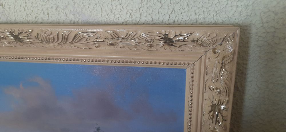 Величезна картина Зимовий пейзаж Крутий багет