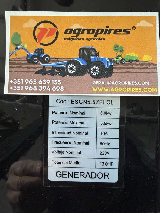 Gerador monofásico 5,5 kva