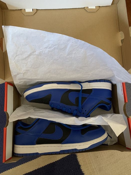 Nike dunk low retro black hyper colbat (2021)