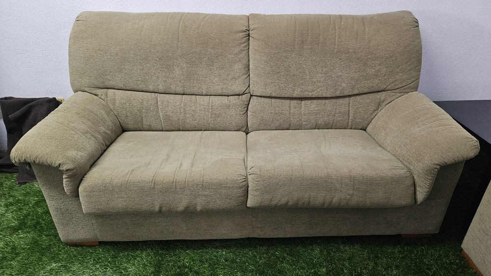 Conjunto de 2 Sofás em Tecido