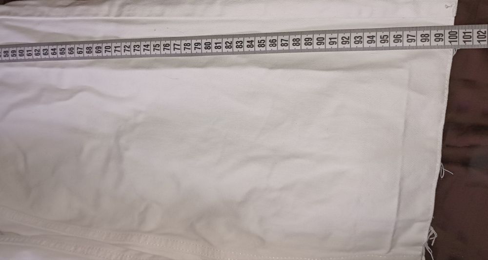 Джинси білі широкого крою розмір М