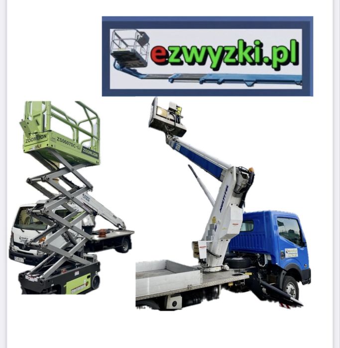 Podnośnik koszowy, Zwyżka do 35 m , wynajem zwyżka nożycowa