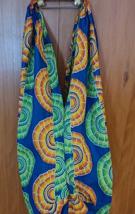 Saco em tecido de capulana