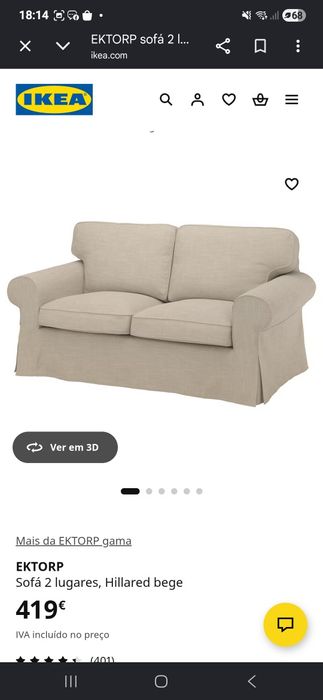 Vendo sofá Ektorp