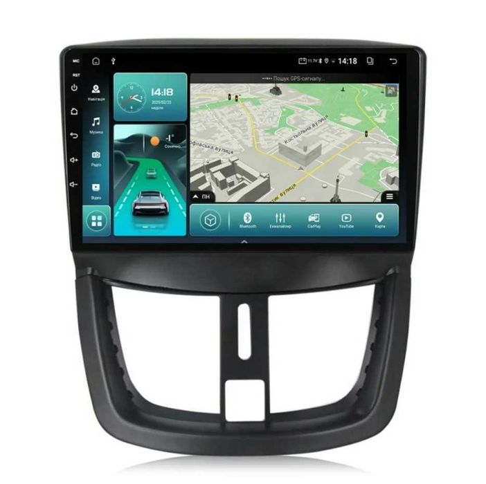 Штатна магнітола Peugeot 207  2006-2015  Android