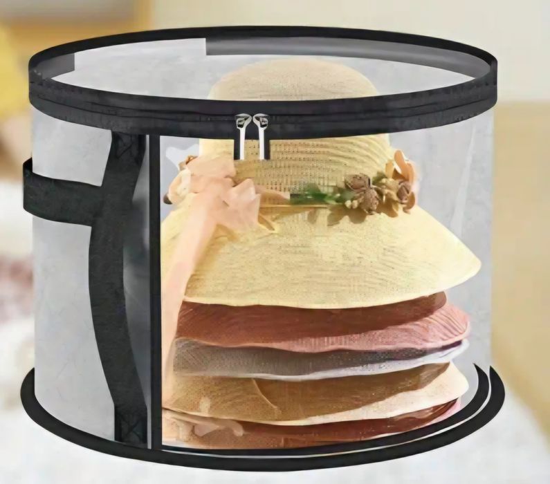 Nowy przeźroczysty organizer/pokrowiec na kapelusze lub inne rzeczy