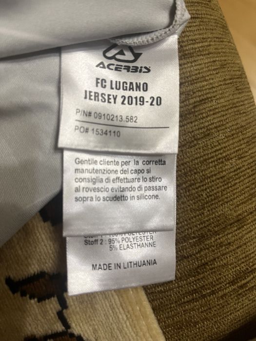 FC Lugano 2019 2020 home Sz S shirt football