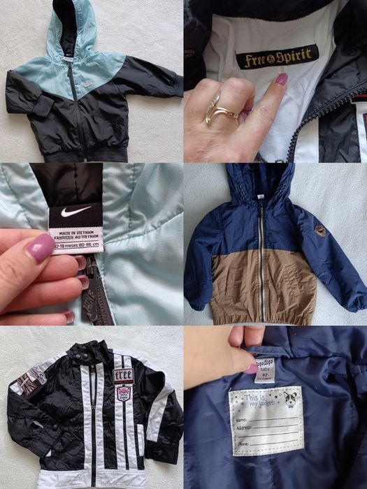 Детские ветровки Nike,H&M и другие