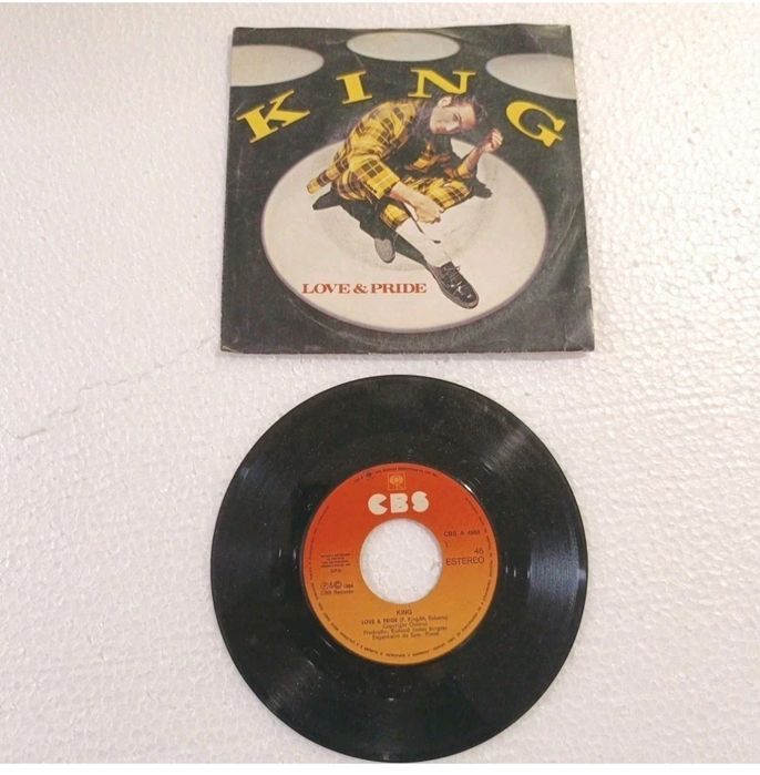 King Love & Pride PT 1984 CBS Disco Vinil Single 7" 45 RPM