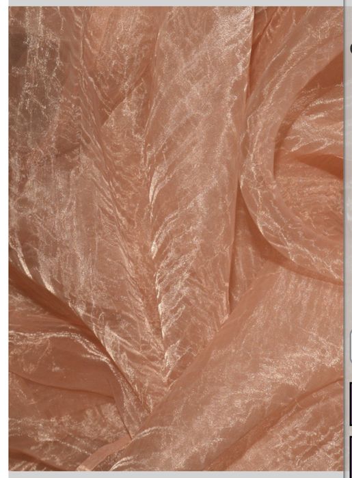 Tkanina dekoracyjna organtyna kreszowana