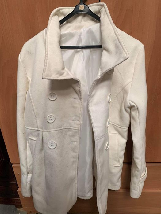 Casaco branco tamanho L