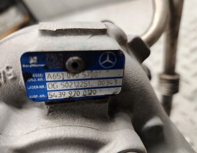 mercedes c klasa w204 2.2cdi turbina turbosprezarka bi turbo a6510905780