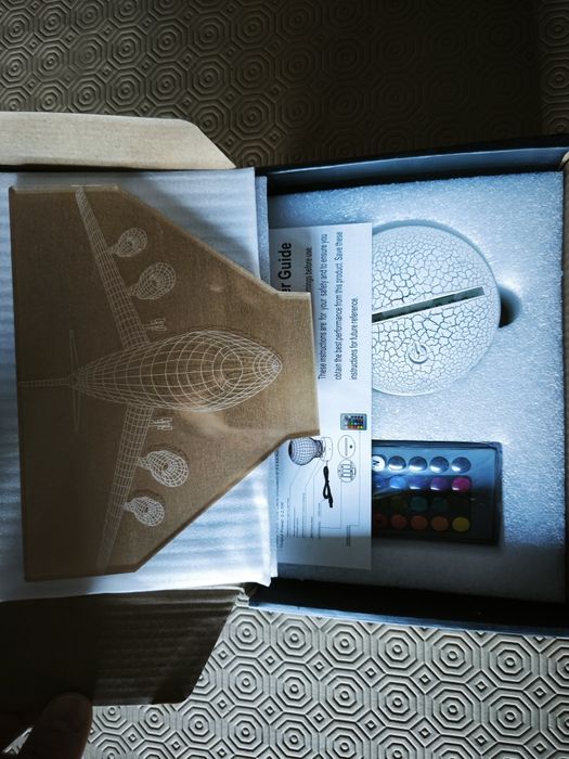 Candeeiro luz 3D avião