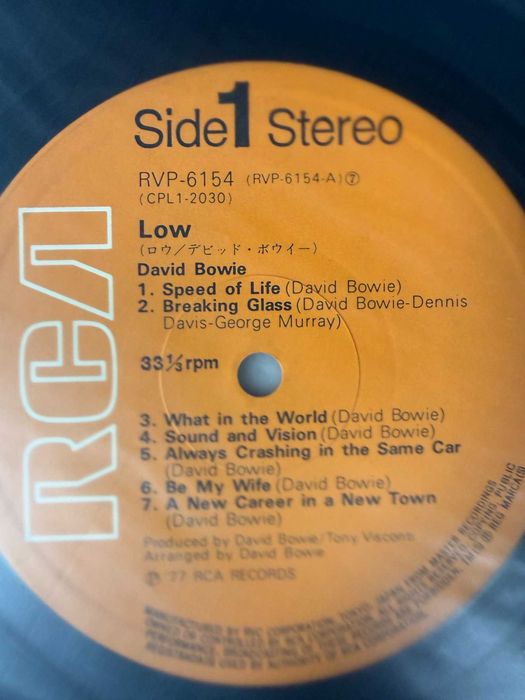 David Bowie – Low | RVP‑6154 (Japan, record VG+)