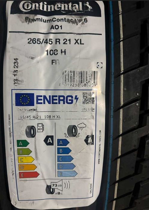 Continental PremiumContact 6 265/45 R21 108 H XL