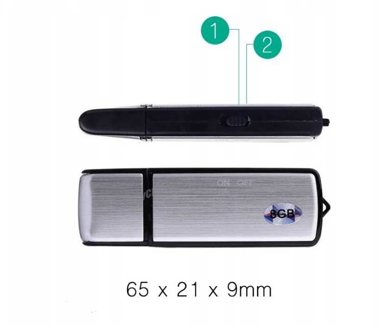 Minidyktafon USB Flash Drive X09 8 GB ttst997
