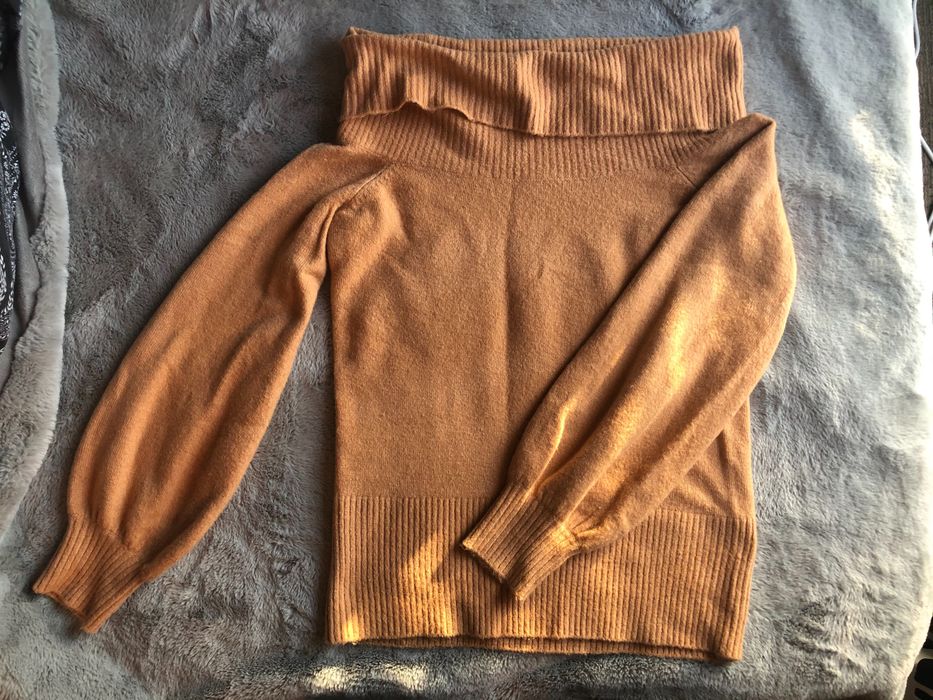 Ciepły Sweter river island XS beżowy