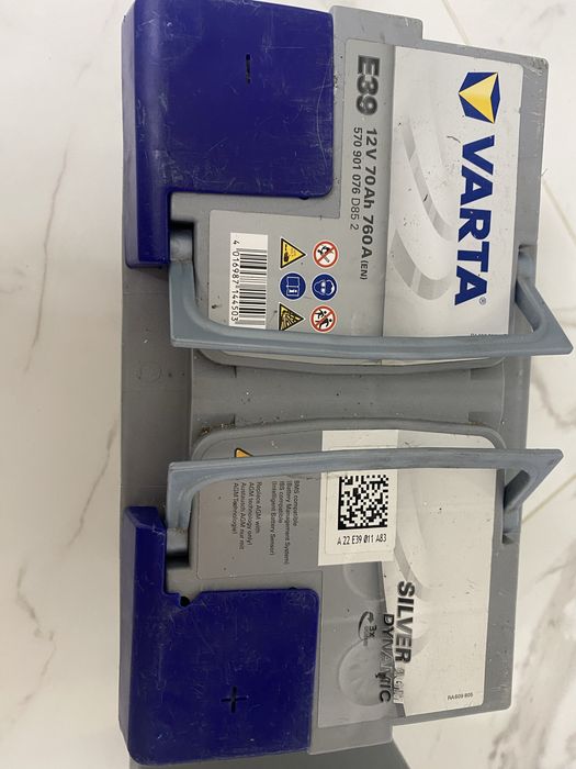 Продам акумулятор VARTA 12V 70Ah 760A (EN)