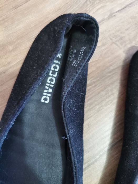 Czarne balerinki h&m baleriny damskie baletki 36