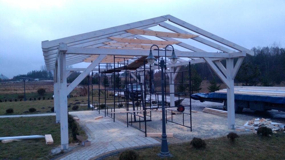 Wiata garażowa drewniana 6/6