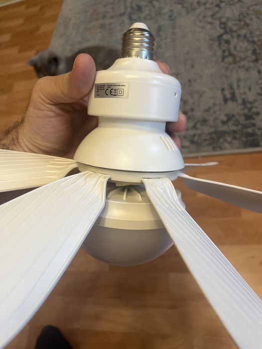 Wentylator sufitowy, lampa