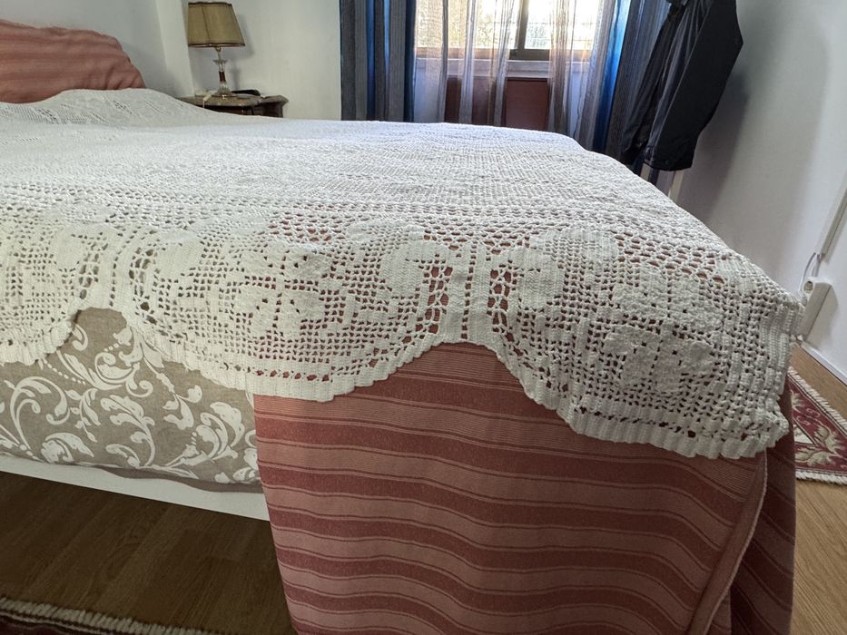 Colche casal em croché feito à mão