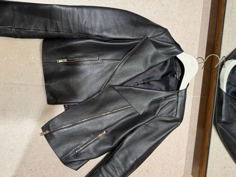 Skórzana ramoneska Massimo Dutti